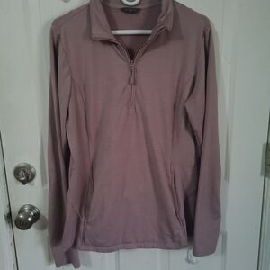 Pink Quarter-Zip Pullover